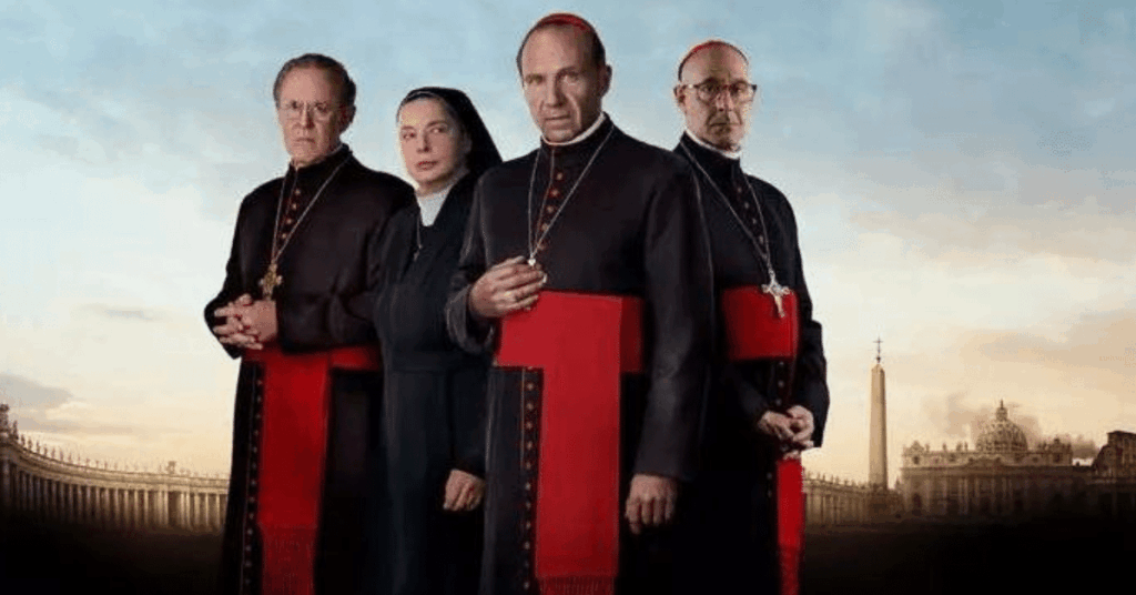 Elenco do Filme Conclave retrata cardeais e religiosos no Vaticano