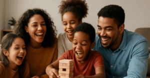 Importância do tempo em família reunida em momento de bem-estar