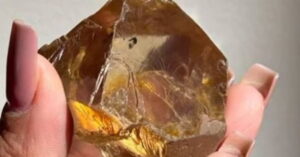 Segundo maior diamante do Brasil sendo exibido