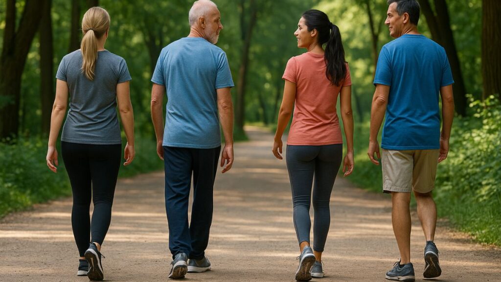 Caminhar 100 minutos por dia ajuda a prevenir dor crônica nas costas.