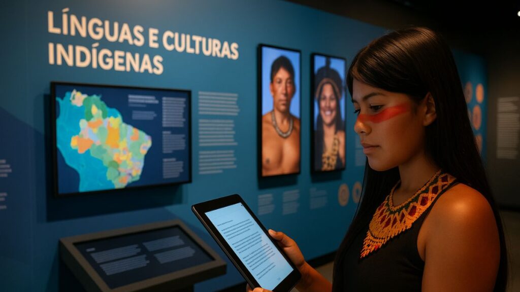 Línguas e Culturas Indígenas em São Paulo ganham destaque em exposição interativa.