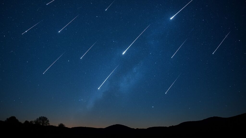 Dupla chuva de meteoros no céu estrelado do Brasil