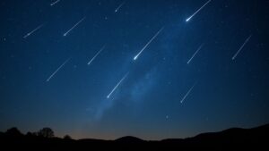 Dupla chuva de meteoros no céu estrelado do Brasil