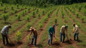 Restauração de ecossistemas no Nordeste com plantio de árvores nativas