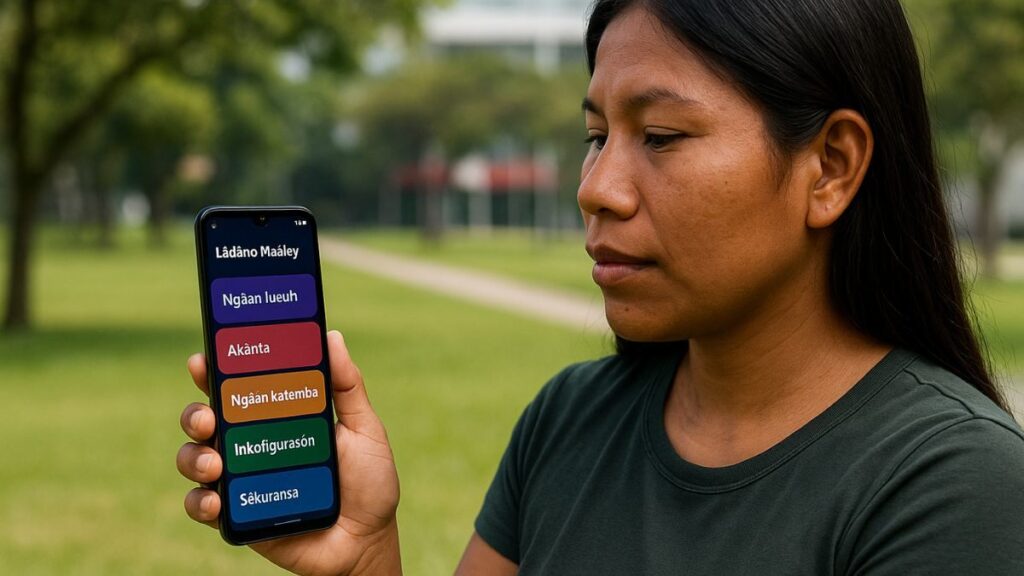 Smartphones com línguas indígenas