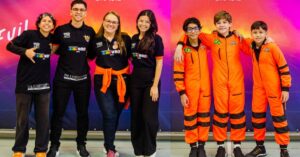 Estudantes do SESI Ceará comemoram vitória na Olimpíada Nacional de Robótica e garantem vaga na final mundial da WRO, em Singapura.