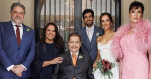 Faustão no casamento da filha Lara Silva em cerimônia intimista