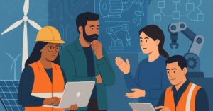 Profissões da indústria do futuro unindo tecnologia, sustentabilidade e inovação até 2035