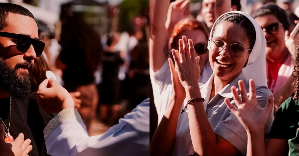 Público celebrando no Summer Beats 2025 em São Paulo.