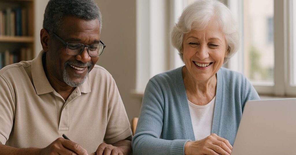 idosos no ENEM estudando para as provas