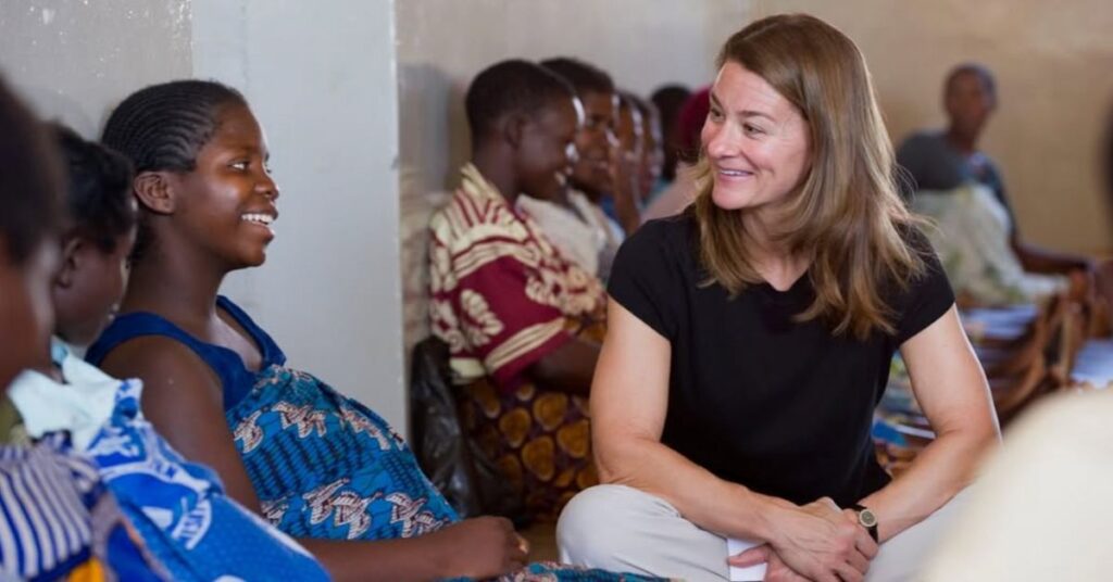 livro recomendado por Melinda Gates durante conversa com mulheres em ação social