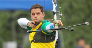 tiro com arco brasileiro com Marcus D’Almeida em prova internacional
